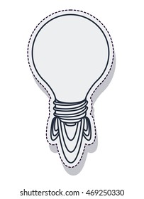 rocket startup bulb launcher isolated icon vector illustration design