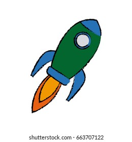 rocket startup business creativity innovation concept