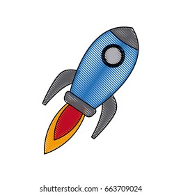 rocket startup business creativity innovation concept
