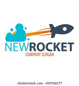 Rocket startup. Business. Rocket logo.