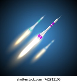 Rocket. Startup. Eps 10