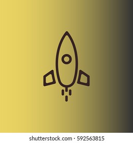 Rocket startup icon