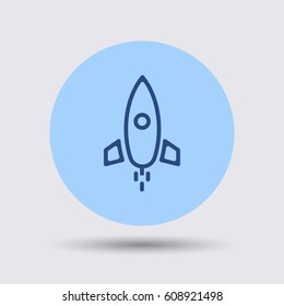 Rocket startup icon