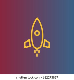 Rocket startup icon