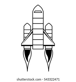 rocket start-up isolated icon vector illustration design