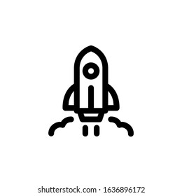 Rocket Startup Launch Business Icon

