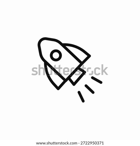 rocket startup launch icon sign vector