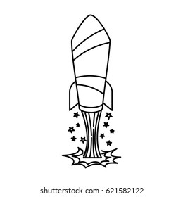 rocket startup pop art