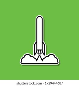 Symbol für Raketentafel. Einfache dünne Linie, Umrissvektor für Cartooning Space Icons für ui und ux, Website oder mobile Anwendung