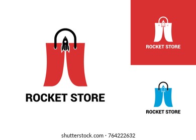 Rocket Store Logo Template Design