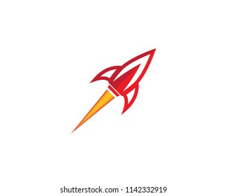 Rocket symbol illustration