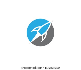 Rocket symbol illustration