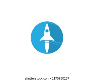 Rocket symbol illustration