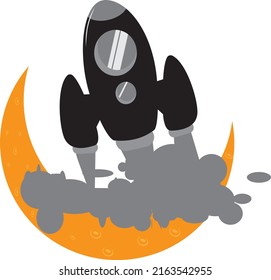 The rocket symbol with this material can be used as a reference as a shirt design or logo for a traveling company