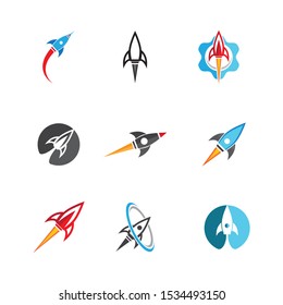 Rocket symbol vector illustration design