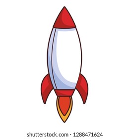 rocket taking off cartoon