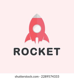 A rocket taking off into space