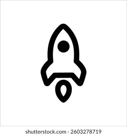 A rocket taking off, symbolizing growth and new beginnings.