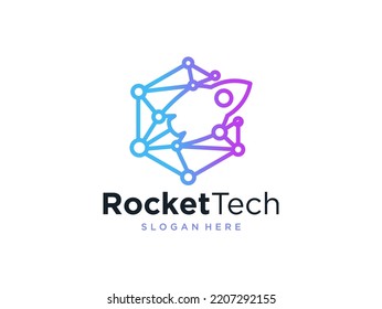 Raketentechnologie und Logo-Design