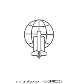 Rocket, technology icon. Element of future world icon. Thin line icon for website design and development, app development. Premium icon