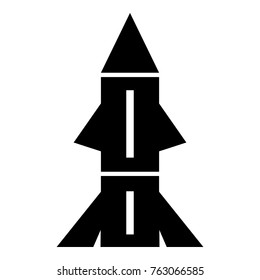 Rocket technology icon. Simple illustration of rocket technology vector icon for web