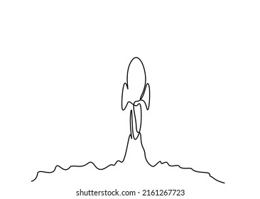 a rocket that accelerates rapidly and powerfully upward from the ground