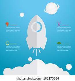 rocket theme, info graphics