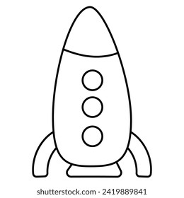 rocket toy childrens day development travel colored icon element doodle