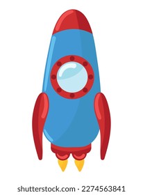 rocket toy isolated icon design