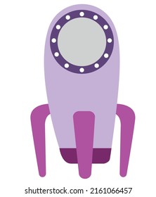 rocket transport icon flat isolated