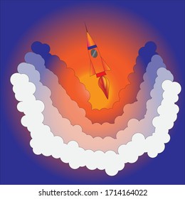 The rocket is traveling.And will bring prosperity to the world.