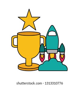 rocket trophy star video game
