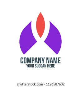 rocket, up, grow, energy, flame, abstract company logo concept