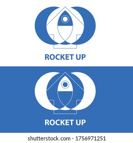 the "rocket up" logo for your business and company