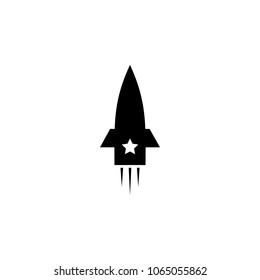 rocket of the USSR icon. Element of communism illustration. Premium quality graphic design icon. Signs and symbols collection icon for websites, web design, mobile app on white background