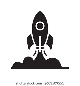 A Rocket Vector Art Illustration
