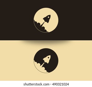 Rocket Vector can be used as logo template and icon