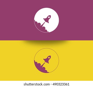 Rocket Vector can be used as logo template and icon