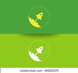 Rocket Vector can be used as logo template and icon