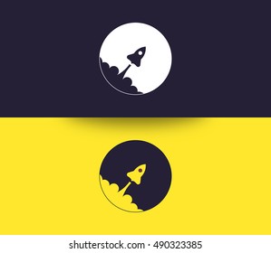 Rocket Vector can be used as logo template and icon