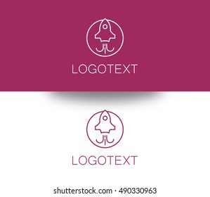 Rocket Vector can be used as logo template and icon