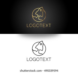 Rocket Vector can be used as logo template and icon