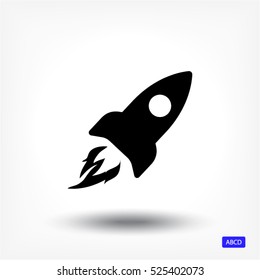 Rocket . vector icon 10 EPS
