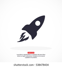 Rocket . vector icon 10 EPS