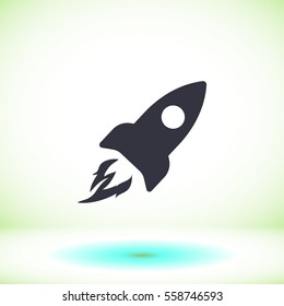 Rocket . vector icon 10 EPS