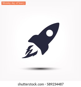Rocket . vector icon 10 EPS