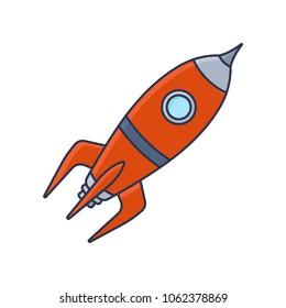 Rocket vector icon