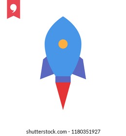 Rocket vector icon