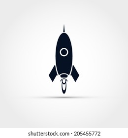 Rocket vector icon