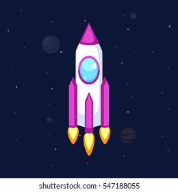 Rocket vector icon